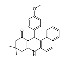 12-(4-methoxyphenyl)-9,9-dimethyl-7,8,10,12-tetrahydrobenzo[a]acridin-11-one结构式