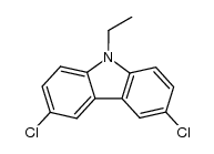 3,6-dichloro-9-ethyl-carbazole结构式