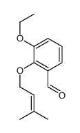 3-ethoxy-2-(3-methylbut-2-enoxy)benzaldehyde Structure