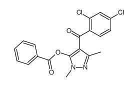 (5-benzoyloxy-1,3-dimethyl-1H-pyrazol-4-yl)-(2,4-dichloro-phenyl)-methanone Structure