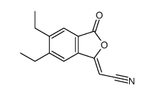 2-(5,6-diethyl-3-oxo-2-benzofuran-1-ylidene)acetonitrile Structure