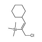 (Z)-1-Cyclohexyl-2-trimethylsilyl-3-chlor-1-propen结构式