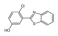 3-(1,3-benzothiazol-2-yl)-4-chlorophenol结构式