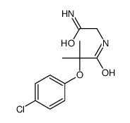 N-(2-amino-2-oxoethyl)-2-(4-chlorophenoxy)-2-methylpropanamide Structure