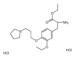 ethyl (2S)-2-amino-3-[3-ethoxy-4-(3-pyrrolidin-1-ylpropoxy)phenyl]propanoate,dihydrochloride Structure