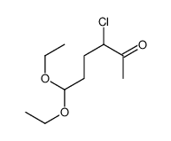 3-chloro-6,6-diethoxyhexan-2-one Structure