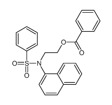 2-[benzenesulfonyl(naphthalen-1-yl)amino]ethyl benzoate Structure