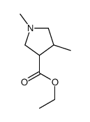 ethyl 1,4-dimethylpyrrolidine-3-carboxylate Structure