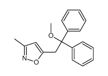 5-(2-methoxy-2,2-diphenylethyl)-3-methyl-1,2-oxazole Structure