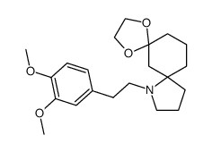 8-[2-(3,4-Dimethoxy-phenyl)-ethyl]-1,4-dioxa-8-aza-dispiro[4.1.4.3]tetradecane结构式
