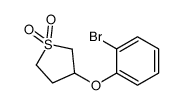 3-(2-bromophenoxy)thiolane 1,1-dioxide Structure