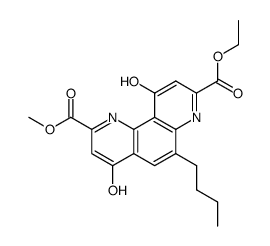 6-butyl-4,10-dioxo-1,4,7,10-tetrahydro-[1,7]phenanthroline-2,8-dicarboxylic acid 8-ethyl ester 2-methyl ester Structure