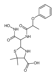 2-[Hydroxycarbamoyl-(2-phenoxy-propionylamino)-methyl]-5,5-dimethyl-thiazolidine-4-carboxylic acid结构式