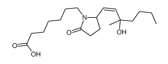 7-[2-(3-hydroxy-3-methylhept-1-enyl)-5-oxopyrrolidin-1-yl]heptanoic acid Structure
