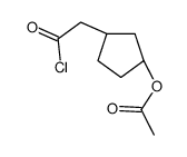 [(1R,3S)-3-(2-chloro-2-oxoethyl)cyclopentyl] acetate Structure