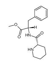 (S)-3-Phenyl-2-[((S)-piperidine-2-carbonyl)-amino]-propionic acid methyl ester结构式