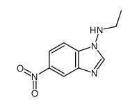 N-ethyl-5-nitrobenzimidazol-1-amine结构式