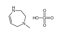 4-methyl-1,2,3,5-tetrahydro-1,4-diazepin-1-ium,perchlorate结构式