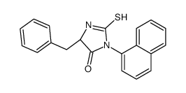 (5S)-5-benzyl-3-naphthalen-1-yl-2-sulfanylideneimidazolidin-4-one Structure