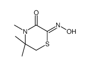 2-hydroxyimino-4,5,5-trimethylthiomorpholin-3-one结构式