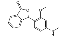 3-[2-methoxy-4-(methylamino)phenyl]-3H-2-benzofuran-1-one Structure