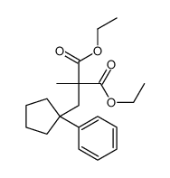 diethyl 2-methyl-2-[(1-phenylcyclopentyl)methyl]propanedioate Structure