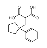 2-[(1-phenylcyclopentyl)methylidene]propanedioic acid结构式