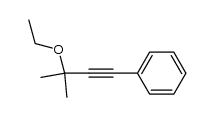 ethyl 2-methyl-4-phenyl-3-butyn-2-yl ether Structure