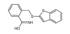 2-(1-benzothiophen-2-ylsulfanylmethyl)benzamide Structure
