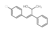 4-(4-chlorophenyl)-3-phenyl-but-3-en-2-ol structure