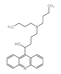 9-Acridinemethanol, a-[3-(dibutylamino)propyl]-结构式