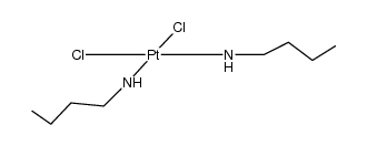 Pt(II)(n-butylamine)2Cl2结构式