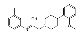 2-[4-(2-methoxyphenyl)piperidin-1-yl]-N-(3-methylphenyl)acetamide结构式