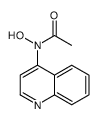 N-(4-Quinolyl)acetohydroxamic acid structure