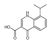3-Quinolinecarboxylicacid,4-hydroxy-8-(1-methylethyl)-(9CI)结构式
