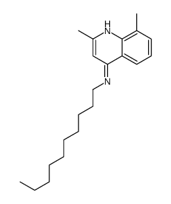 N-decyl-2,8-dimethylquinolin-4-amine结构式
