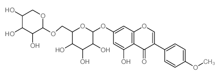 5-hydroxy-3-(4-methoxyphenyl)-7-[3,4,5-trihydroxy-6-[(3,4,5-trihydroxyoxan-2-yl)oxymethyl]oxan-2-yl]oxy-chromen-4-one Structure