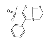 2-methylsulfonyl-3-phenyl-5,6-dihydroimidazo[2,1-b][1,3]thiazole Structure