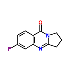 6-Fluoro-2,3-dihydropyrrolo[2,1-b]quinazolin-9(1H)-one Structure