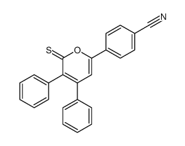 4-(4,5-diphenyl-6-sulfanylidenepyran-2-yl)benzonitrile Structure