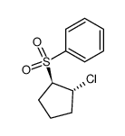 (+/-)-trans-1-benzenesulfonyl-2-chloro-cyclopentane Structure