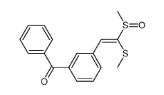 3-[2-Methylsulfinyl-2-(methylthio)vinyl]benzophenone Structure