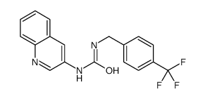 1-quinolin-3-yl-3-[[4-(trifluoromethyl)phenyl]methyl]urea Structure