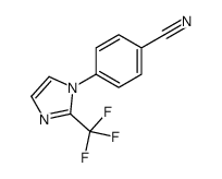 4-[2-(trifluoromethyl)imidazol-1-yl]benzonitrile结构式