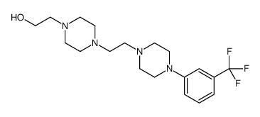 2-[4-[2-[4-[3-(trifluoromethyl)phenyl]piperazin-1-yl]ethyl]piperazin-1-yl]ethanol Structure