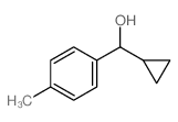 Benzenemethanol, a-cyclopropyl-4-methyl- Structure