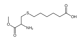 6-[(2R)-2-amino-3-methoxy-3-oxopropyl]sulfanylhexanoic acid Structure