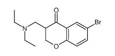 6-bromo-3-(diethylaminomethyl)-2,3-dihydrochromen-4-one Structure