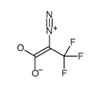 2-diazonio-3,3,3-trifluoro-1-hydroxyprop-1-en-1-olate结构式