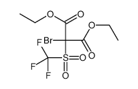 diethyl 2-bromo-2-(trifluoromethylsulfonyl)propanedioate结构式